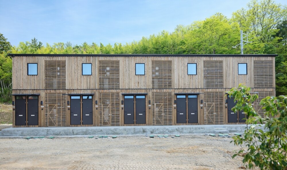 島根県海土町町営住宅・木造オフサイト住宅