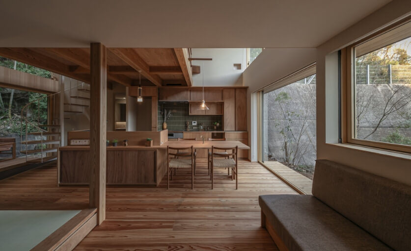 杉のフローリング