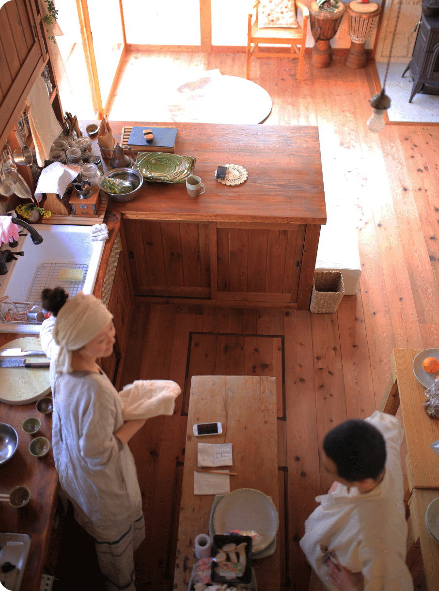 質のいい木材や塗料を使い、赤ちゃんから大人までが安心・安全な住まいを
